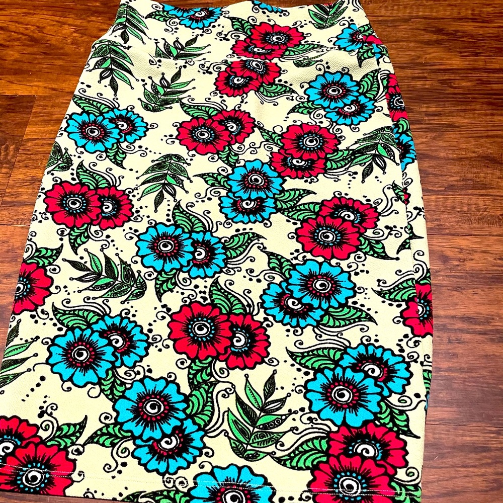 Flower pencil skirt